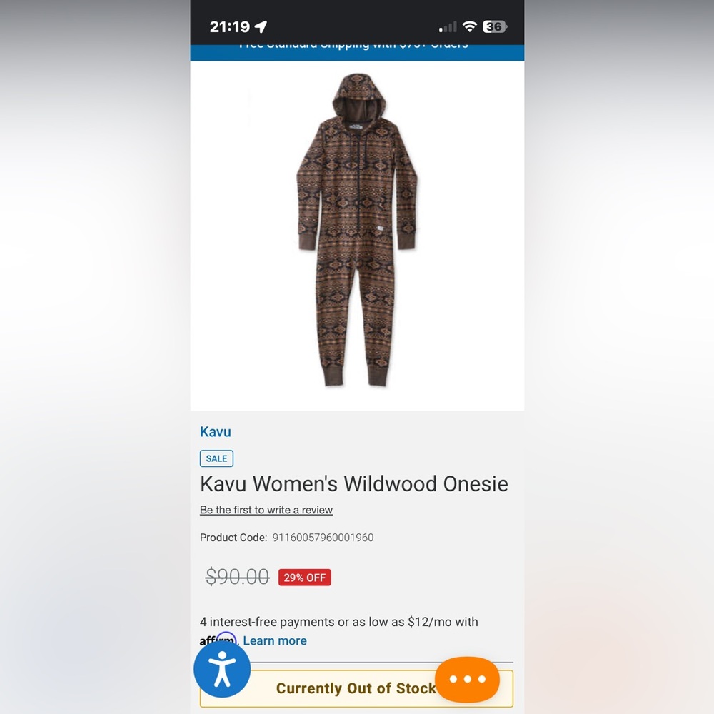 Kavu onsie